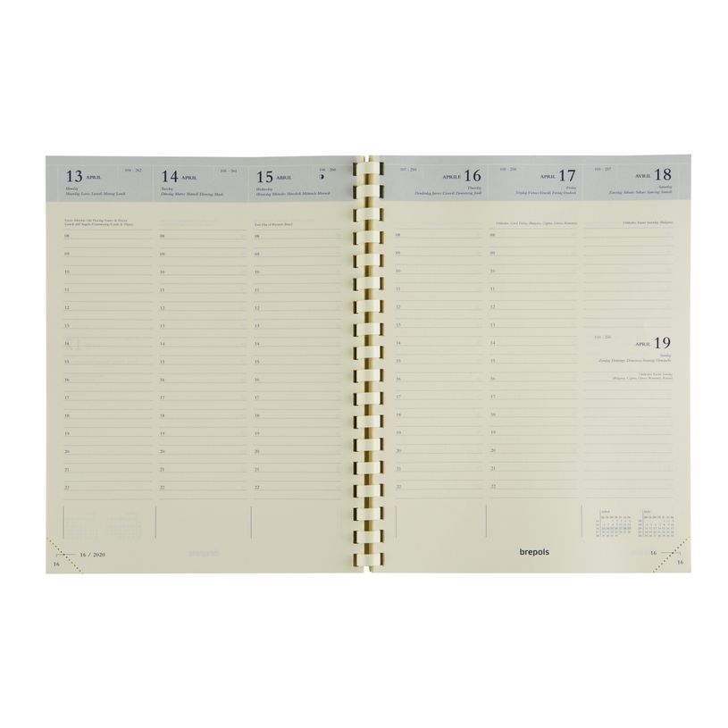 5412303101714-Recharge pour Agenda Timing NL - 1 semaine sur 2 pages - 17 x 22 cm - Brepols-P_400009354_2-0