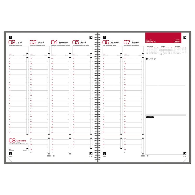 3147280219856-Agenda à spirale Oxford Mode - 1 semaine sur 2 pages - 21 x 29,7 cm - bleu clair - Hameli-P_400009453_2-1