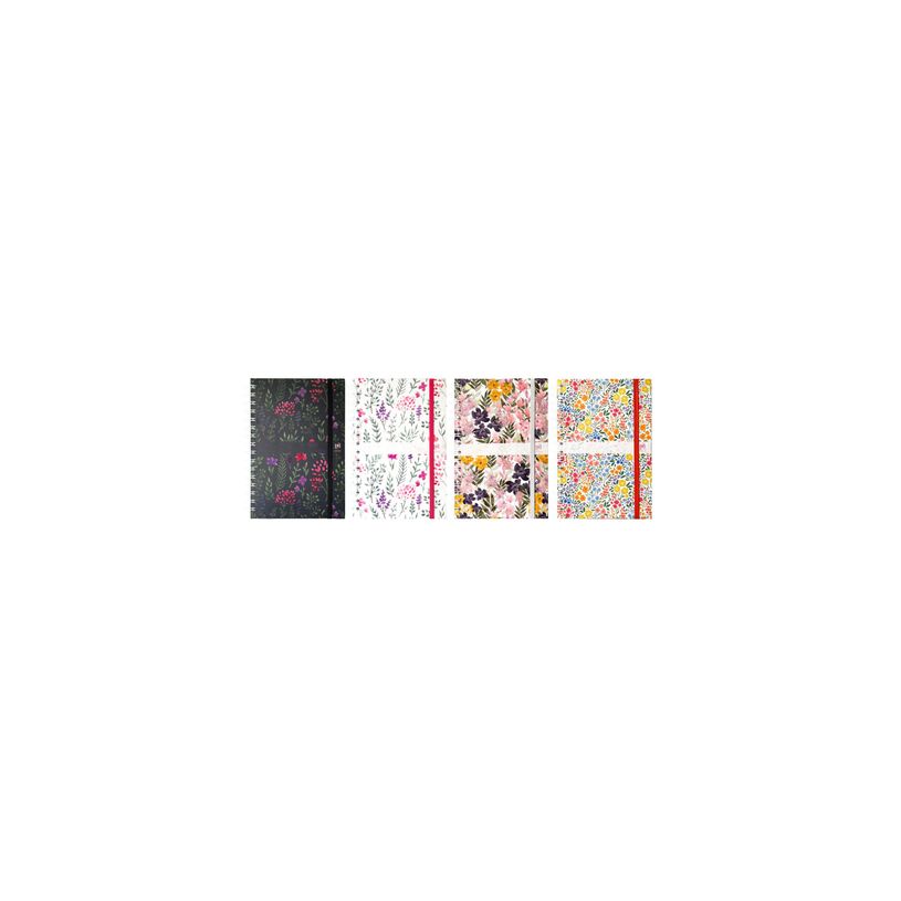 3147280107368-Agenda spiralé à élastique Oxford Flowers - 1 semaine sur 2 pages - 15 x 21 cm - disponible dans d-P_400009500_1-0