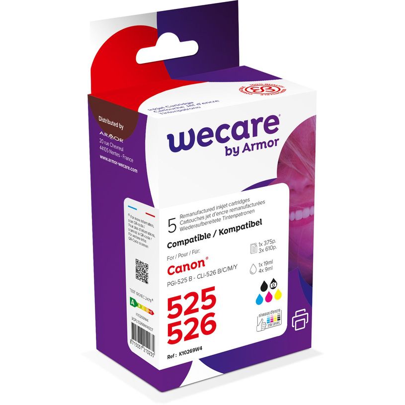 8715057210235-Cartouche compatible Canon PGI-525/CLI-526 - pack de 5 - noir x2, cyan, magenta, jaune - W-P_400009567_1-0