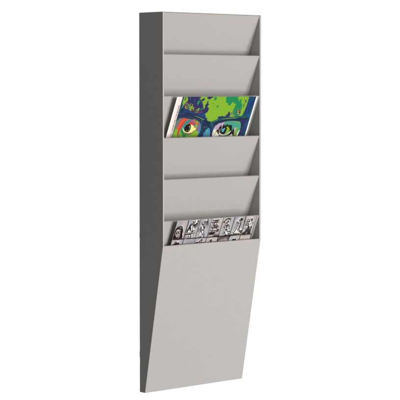 3660141881905-Présentoir mural - 6 cases verticales pour document format A4 - gris-P_400009607_1-0