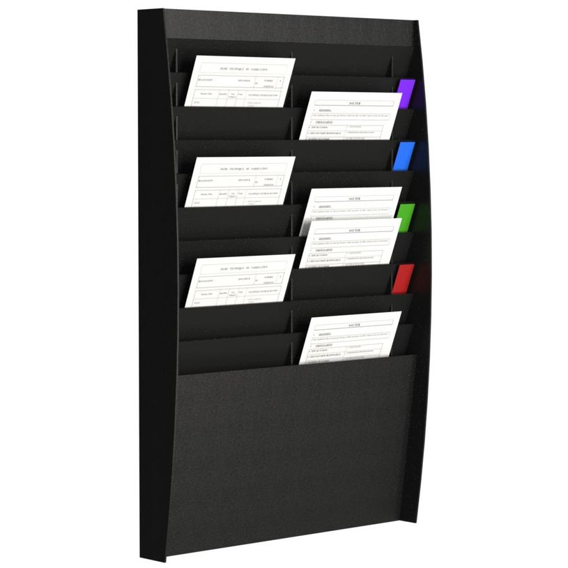 3660141170214-Présentoir mural - 20 cases verticales pour document format A4 - noir-P_400009612_1-0