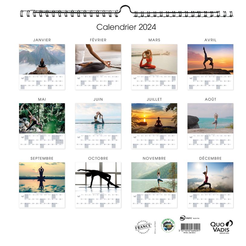 3371010469291-Quo Vadis - Calendrier à feuilles Yoga - 30 x 30 cm-P_400009721_2-1