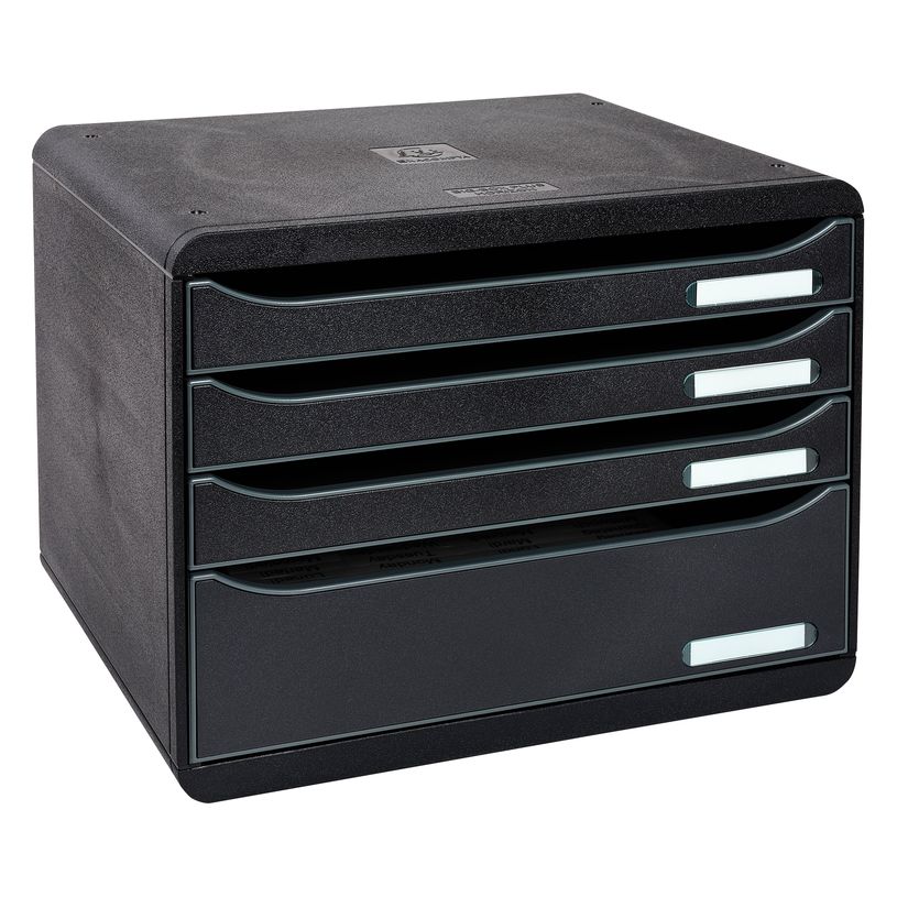 0404000100294-Exacompta BigBox Plus - Module de classement à l'italienne 4 tiroirs - noir-P_400010029_1-0