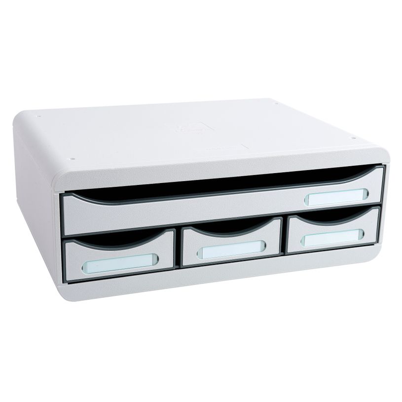 9002493424197-Exacompta Toolbox Mini - Module de classement à l'italienne 4 tiroirs - gris lumière-P_400010032_1-0