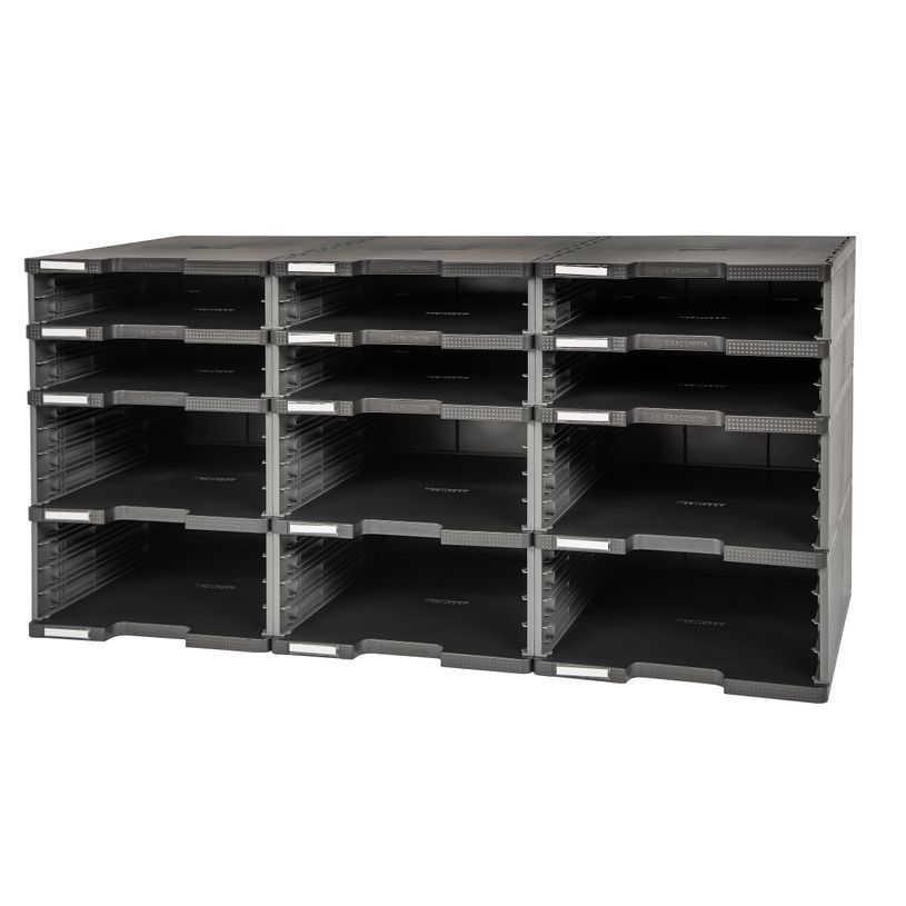 9002493422599-Exacompta Modulodoc - 12 Cases vides (6 normales + 6 jumbo) - noir/gris souris-P_400010044_1-0