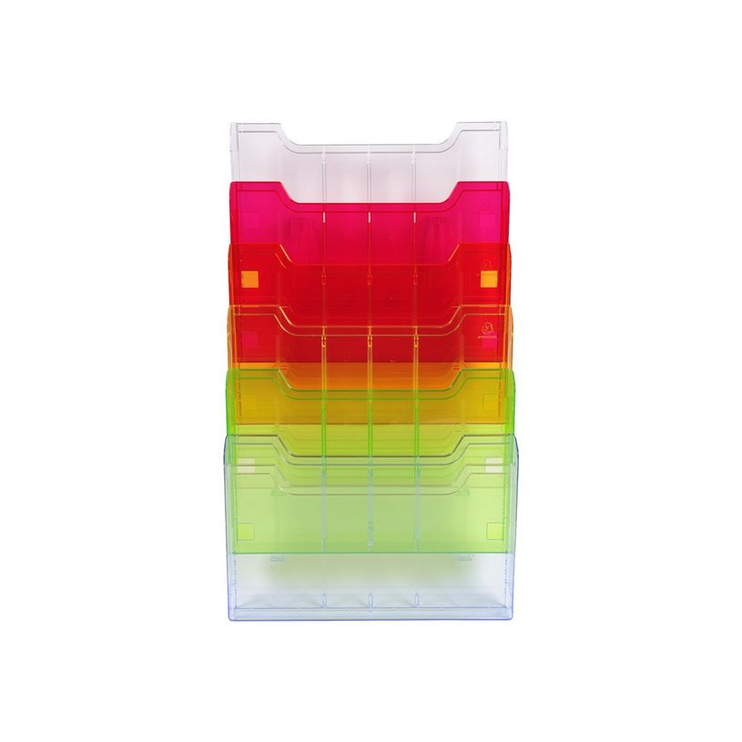 9002493104181-Exacompta - Trieur mural A4 horizontal - 6 cases - arlequin transparent glossy-P_400010085_2-1