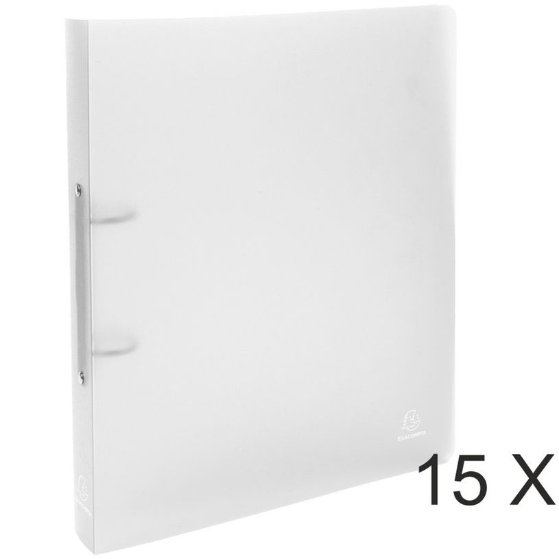 3130632543600-Exacompta Chromaline - 15 Classeurs 2 anneaux - Dos 40 mm - A4 Maxi - incolore-P_400010420_1-0
