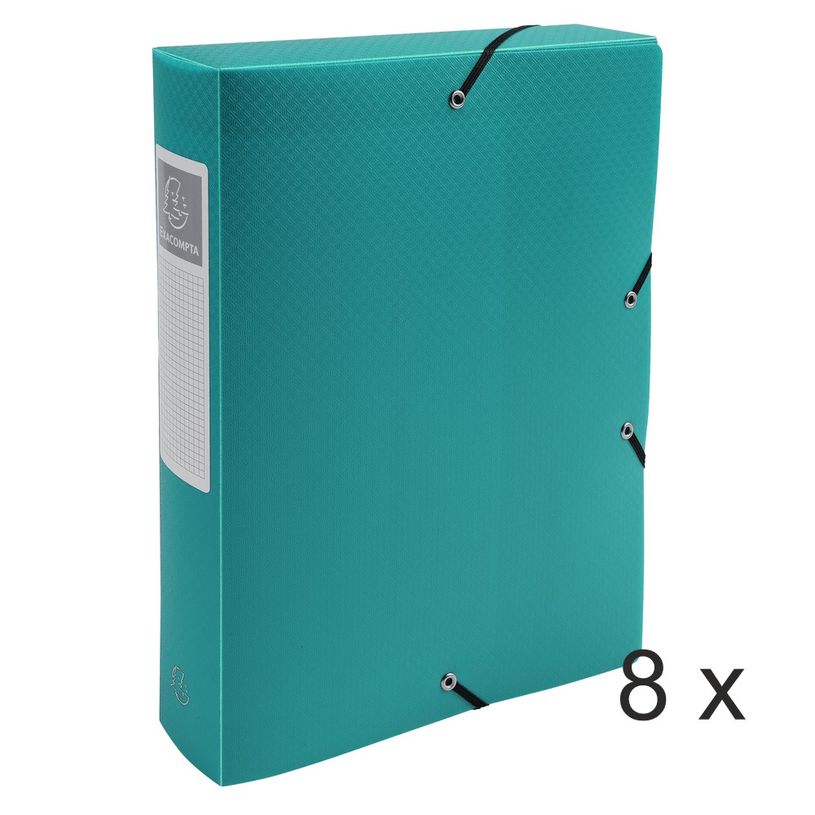 3130632598839-Exacompta Opak - 8 Boîtes de classement - dos 60 mm - vert-P_400010533_1-0