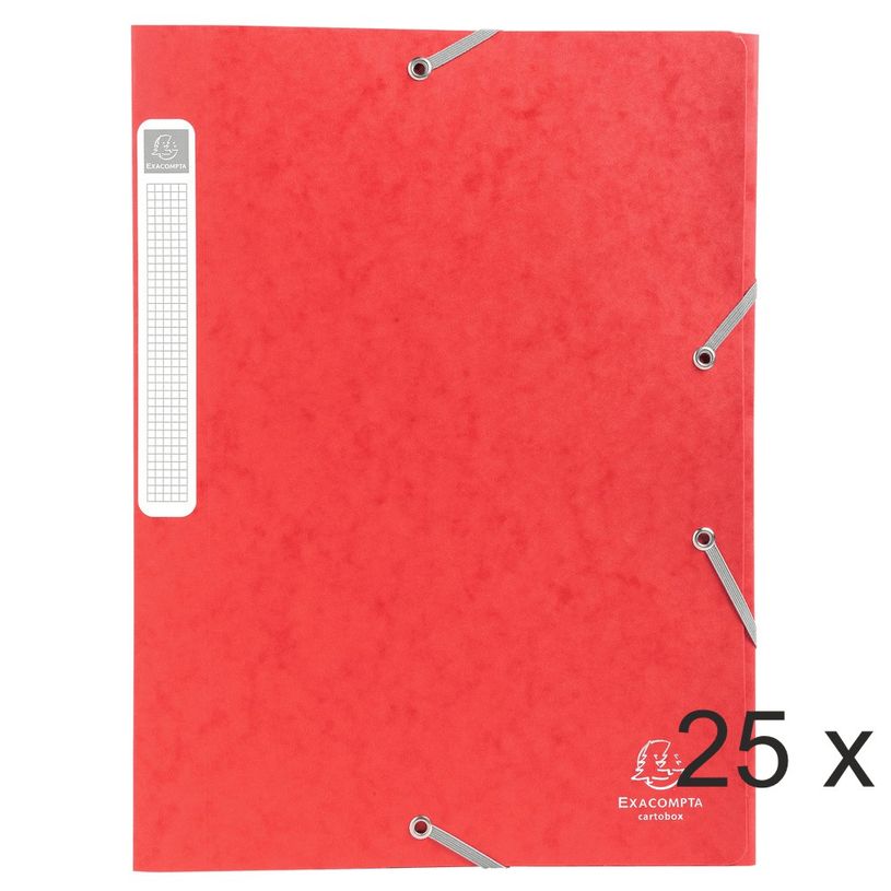3141879091854-Exacompta - 25 Boîtes de classement en carte lustrée - dos 25 mm - rouge (livrées à pl-P_400010539_1-0