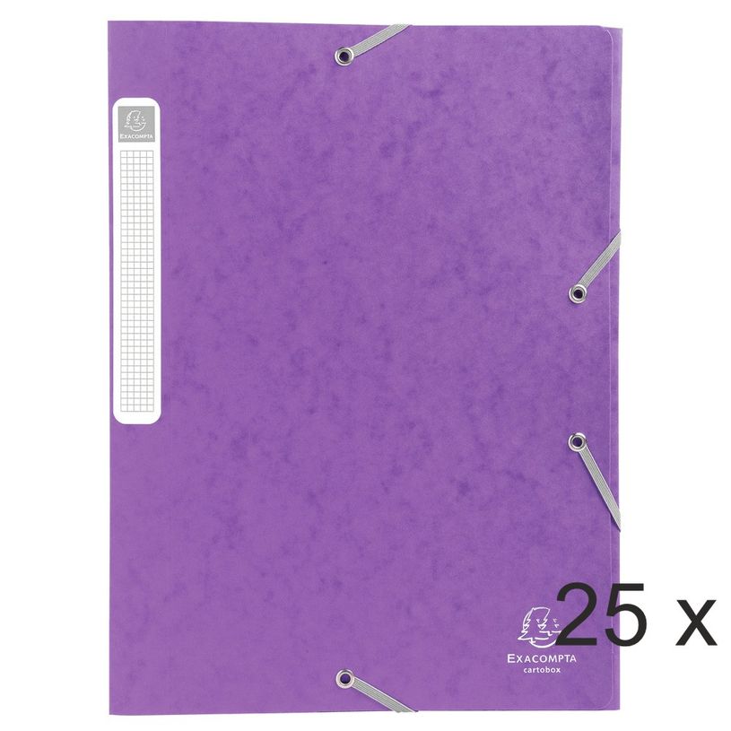3141879151855-Exacompta - 25 Boîtes de classement en carte lustrée - dos 25 mm - violet (livrées à p-P_400010540_1-0