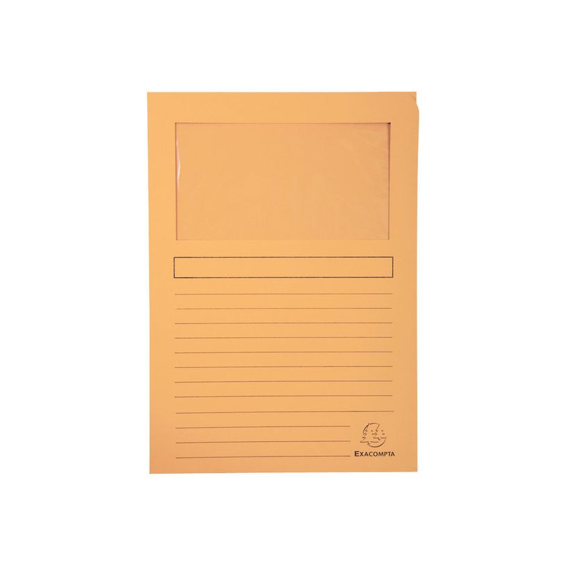 3130632501501-Exacompta Super 160 - 4 Paquets de 100 Chemises à fenêtre - 160 gr - couleurs assorties-P_400010807_5-4