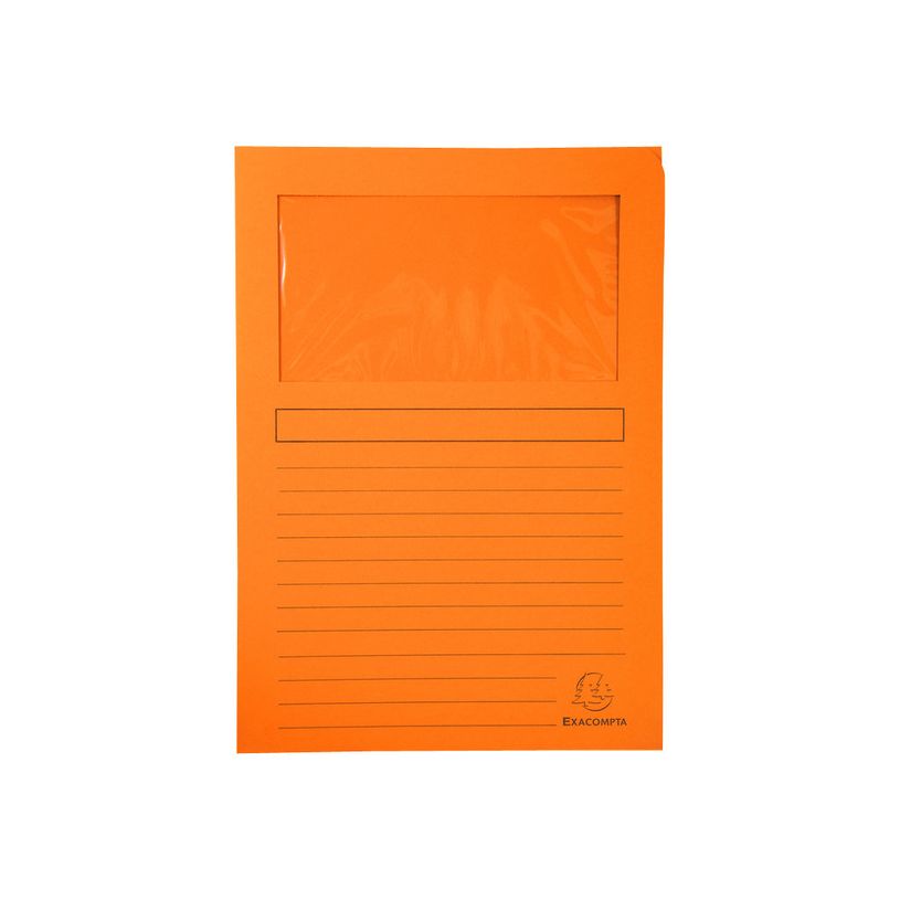 3130632501501-Exacompta Super 160 - 4 Paquets de 100 Chemises à fenêtre - 160 gr - couleurs assorties-P_400010807_7-6