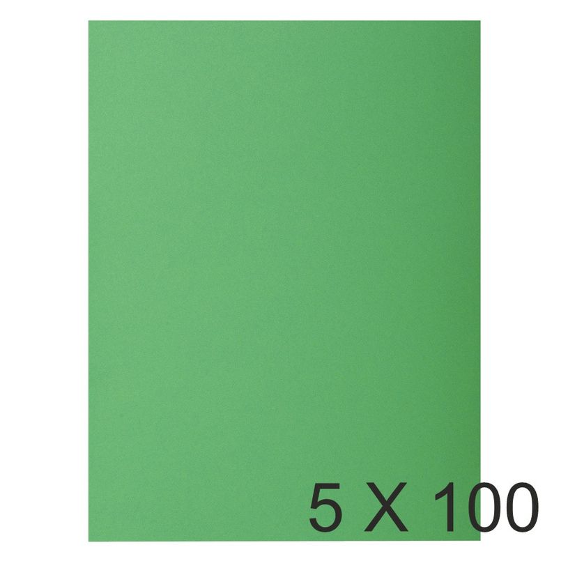3288582101040-Exacompta Rock"s - 5 Paquets de 100 Chemises - 210 gr - vert sapin-P_400010852_1-0