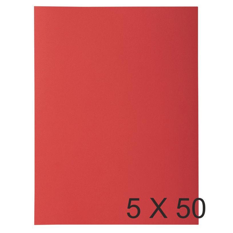 3130630218012-Exacompta Rock"s - 5 Paquets de 50 Chemises 1 rabat - 210 gr - rouge-P_400010862_2-0