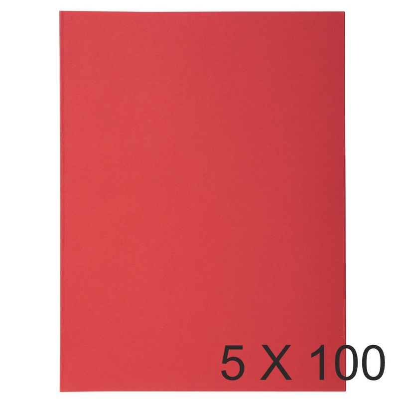 3288583401125-Exacompta Super 160 - 5 Paquets de 100 Chemises - 160 gr - rouge-P_400010894_1-0