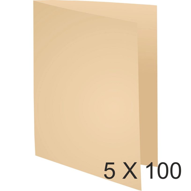 3288584216025-Exacompta Forever - 5 Paquets de 100 Chemises à bord décalé - 170 gr - bulle-P_400010928_1-0
