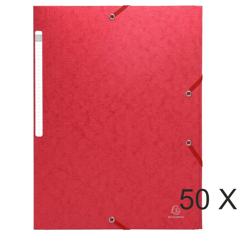 3130633055959-Exacompta Scotten - 50 Chemises sans rabat - A4 - rouge-P_400011063_1-0