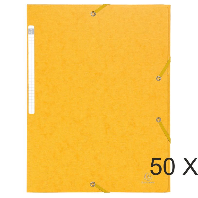 3130633055997-Exacompta Scotten - 50 Chemises sans rabat - A4 - jaune-P_400011064_1-0