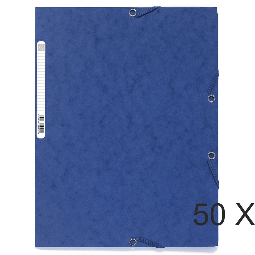 3130632555153-Exacompta - 50 Chemises à 3 rabats - A4 - couleurs assorties-P_400011086_1-0