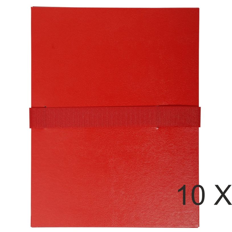 3130632026455-Exacompta - 10 Chemises extensibles à sangle - rouge-P_400011176_1-0