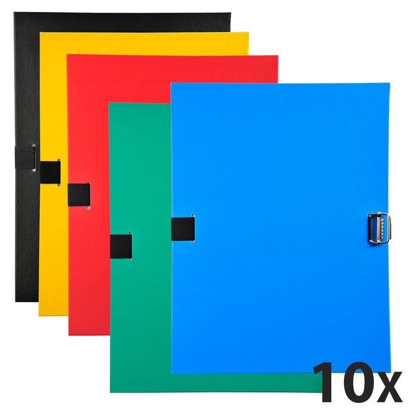 3141879003017-Exacompta - 10 Chemises extensibles à sangle avec rabat en pied - couleurs assorties-P_400011196_1-0