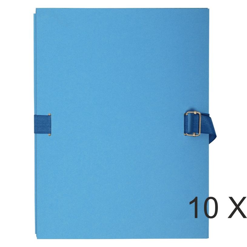 3157401031519-Exacompta - 10 Chemises extensibles à sangle avec rabat papier - bleu clair-P_400011215_1-0
