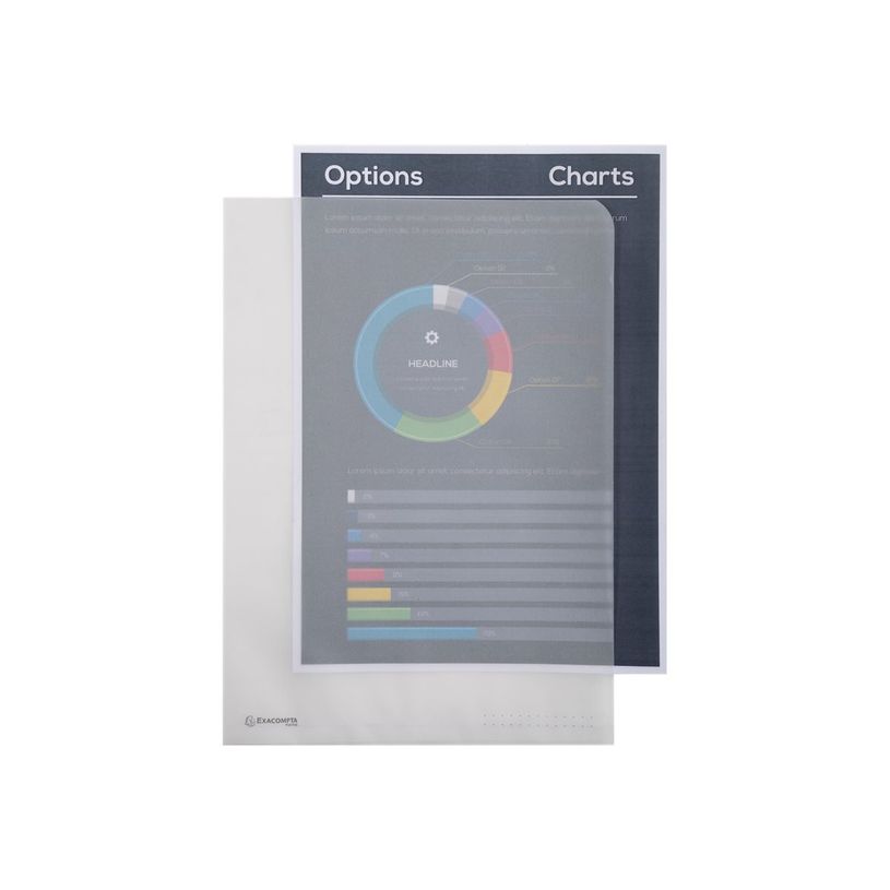 3130630508502-Exacompta - 50 Pochettes coin papier - A4 - transparent blanc-P_400011669_2-1