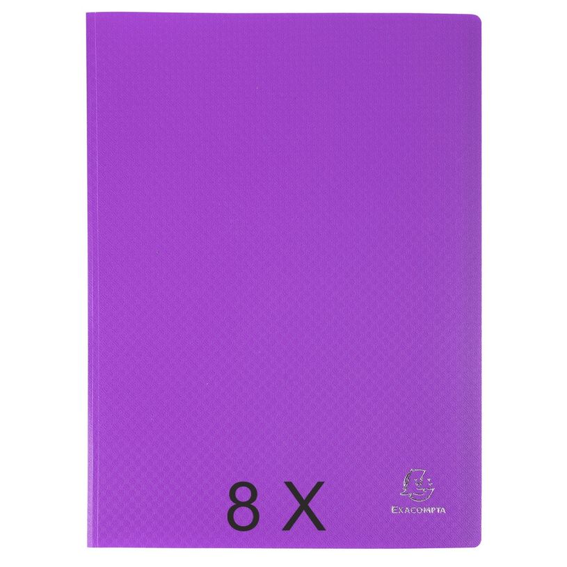 3130632888268-Exacompta Opak - 8 Porte vues - 160 vues - A4 - violet-P_400011755_1-0