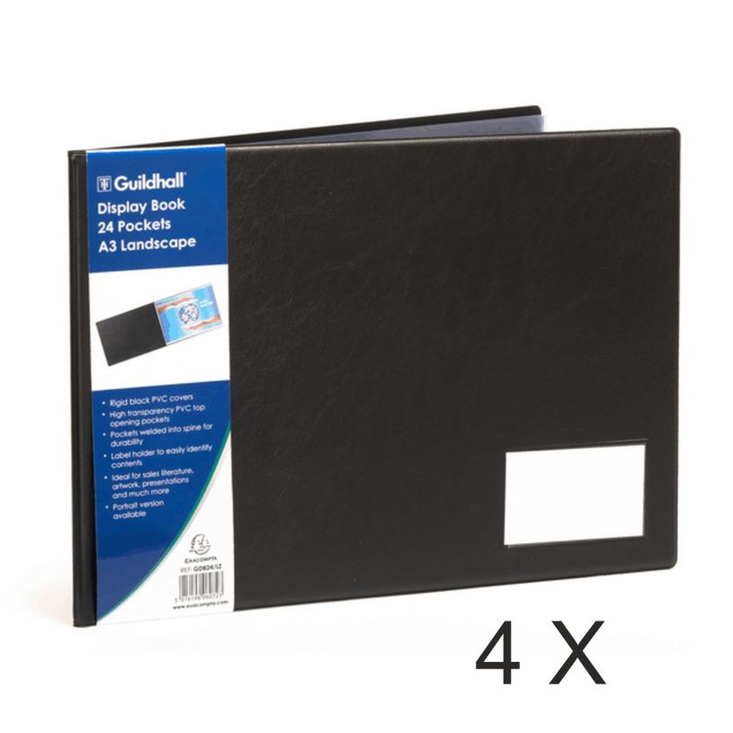 5016196160720-Exacompta Goldline - 4 Porte vues premium PVC - 48 vues - A3 à l'italienne- noir-P_400011773_1-0
