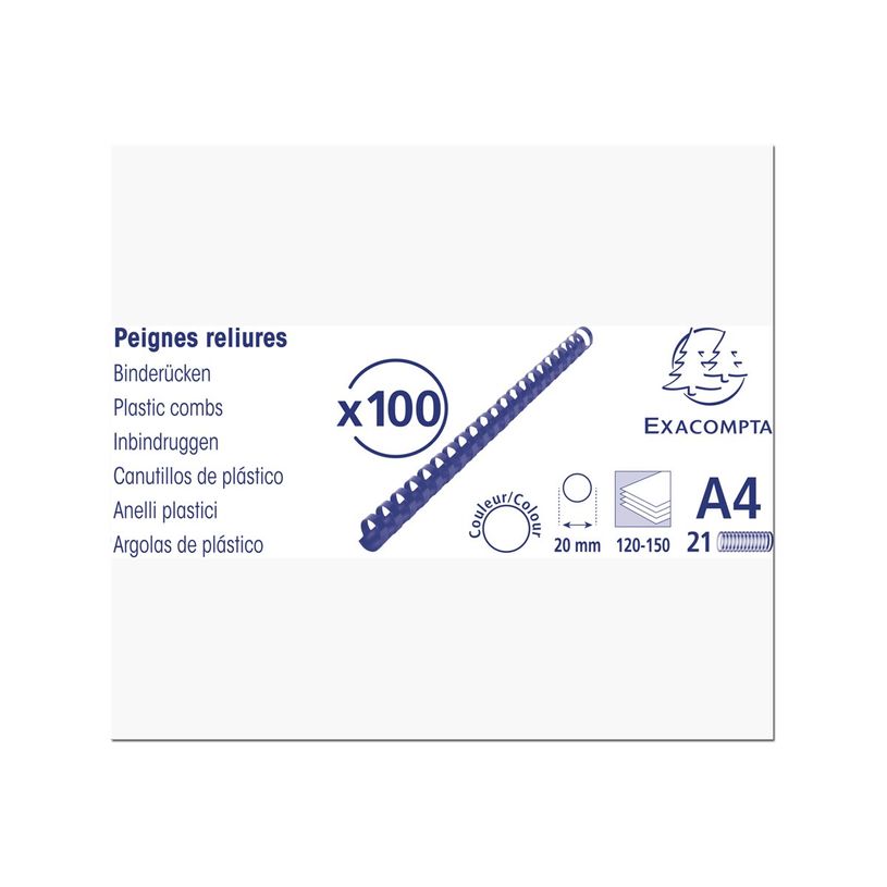 3130632756000-Exacompta - 4 Boîtes de 100 anneaux de reliure en plastique - 20 mm - blanc-P_400011917_2-1