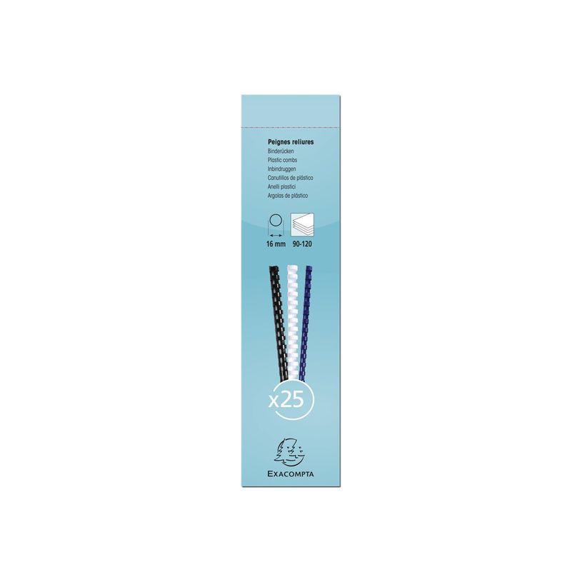 3130632765002-Exacompta - 4 Boîtes de 25 anneaux de reliure en plastique - 16 mm - blanc-P_400011926_2-1