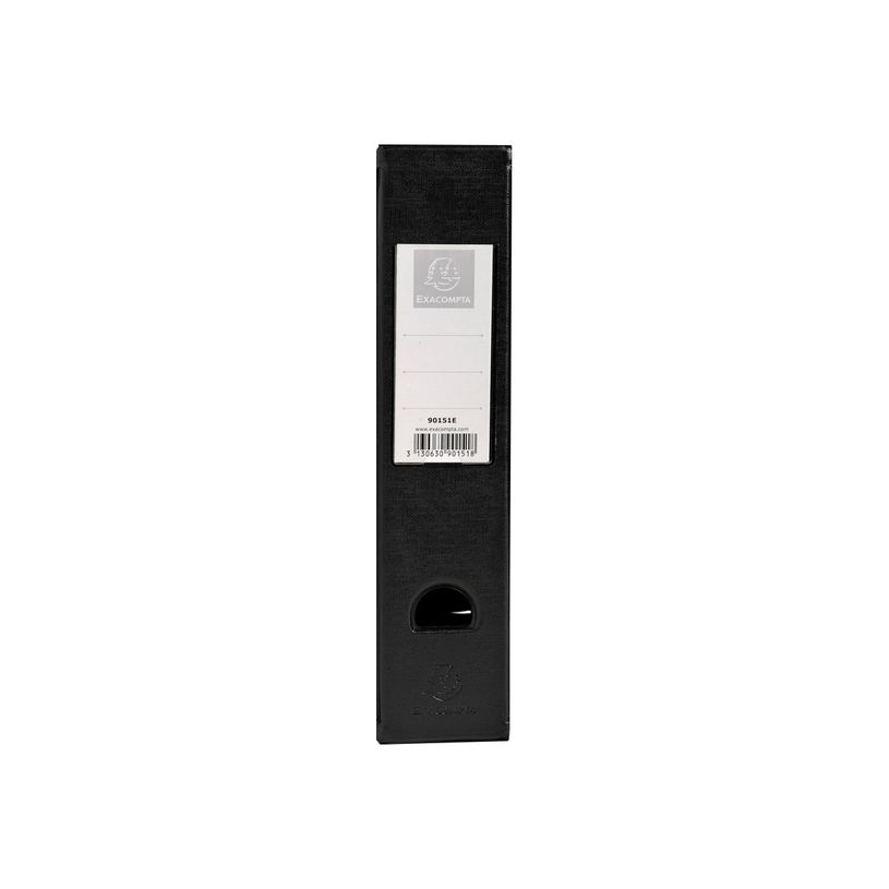 3130632901516-Exacompta - 10 Porte-revues polypro - dos 70 mm - noir - livrés à plat-P_400011928_2-1