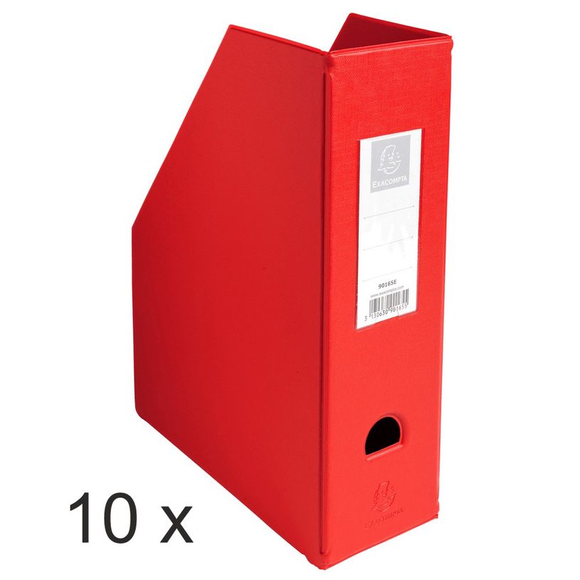 3130632901653-Exacompta - 10 Porte-revues polypro - dos 100 mm - rouge - livrés à plat-P_400011938_1-0