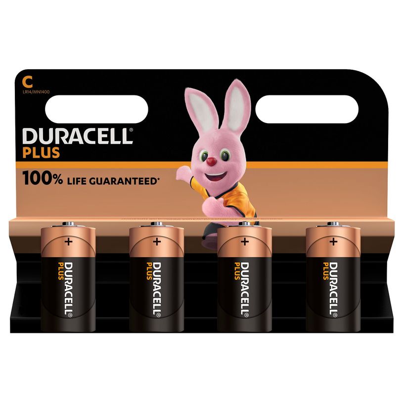 5000394141865-DURACELL 100% Plus - 4 piles alcalines - C LR14-P_400012053_1-0