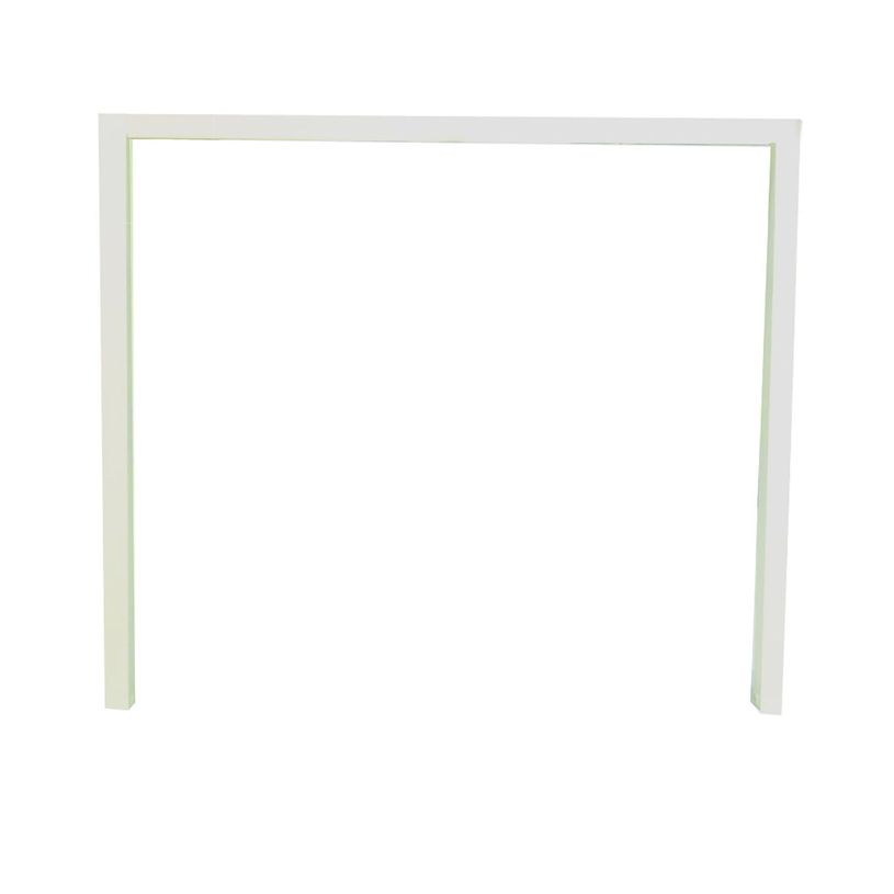 0404000121084-Bureau simple IRIS - L120 cm - Plan suivant - Pieds blanc - plateau imitation Chêne clair-P_400012108_3-2