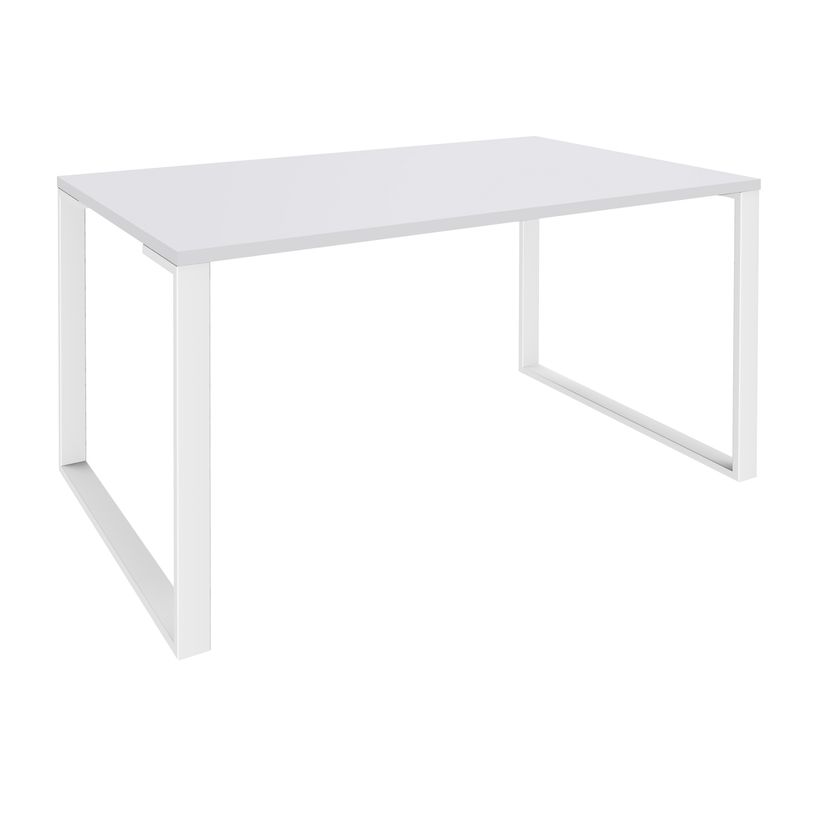 0404000122555-Bureau droit LOFTER - L80 cm - Plateau Blanc - pied Blanc-P_400012255_1-0