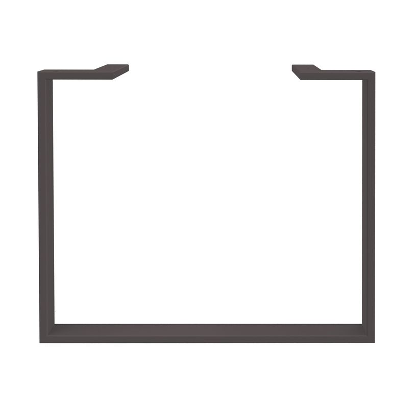 0404000123149-Bureau compact LOFTER - L160 cm - Retour à droite - Plateau Blanc - pied Carbone - (pied de renfort obligat-P_400012314_3-3
