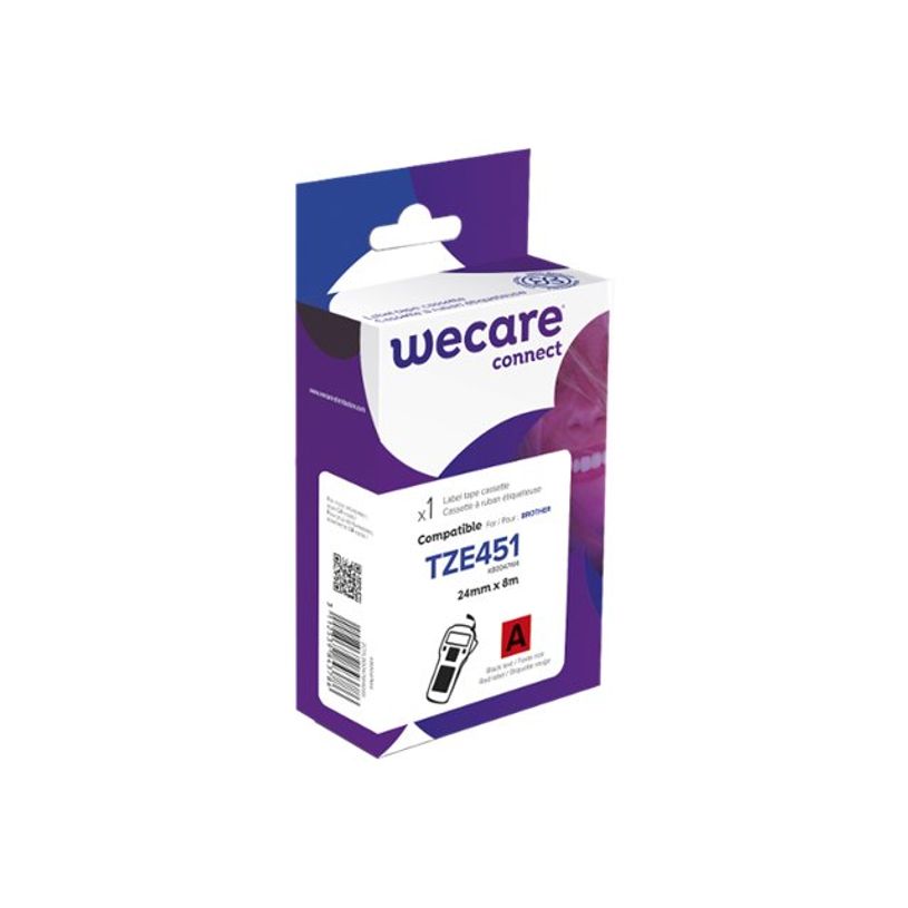 3112539843786-WECARE - Ruban d'étiquettes auto-adhésives pour Brother TZE451 - 1 rouleau (24 mm x 8 m)-P_400014028_1-0