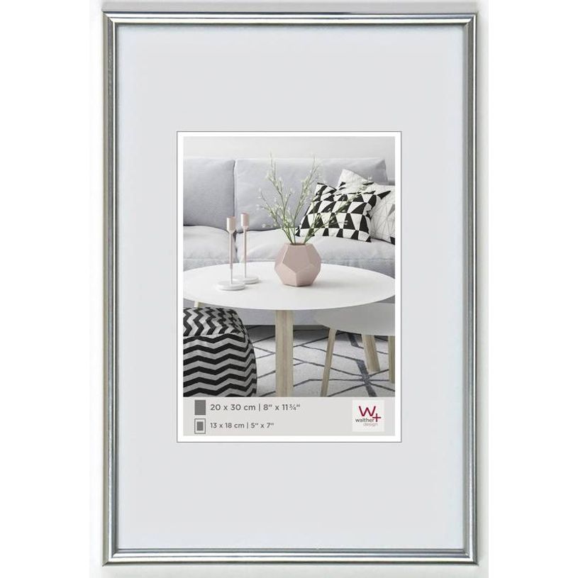 4004122070190-Cadre photo WALTHER - 13 x 18 cm - Silver-P_400014264_1-0