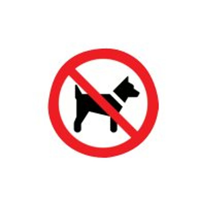 40313412-Pickup - Pictogramme rond - Interdit aux chiens - 200 mm-P_4031341_1-0
