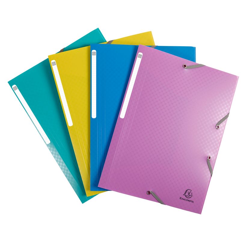 3130634551900-Exacompta Forever Young - 4 Chemises à rabats - A4 - pour 250 feuilles - couleurs assorties (bl-P_405110142_1-0