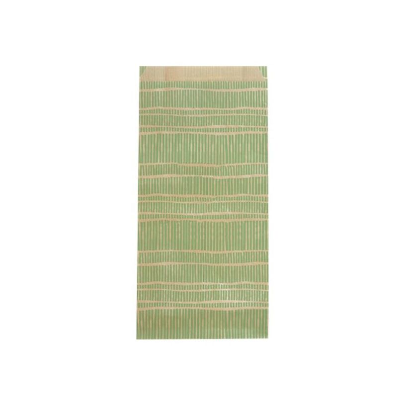 3329683941132-Clairefontaine - 50 Pochettes cadeau kraft - 15 cm x 6 cm x 31 cm - vert d'eau strié-P_405110183_2-1