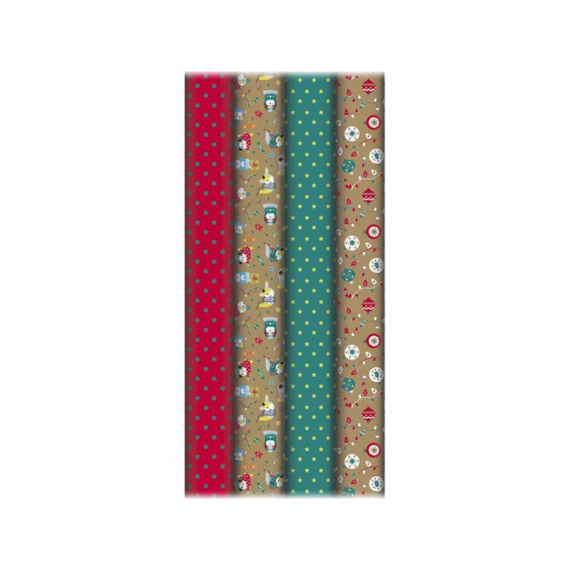 3329682238806-Clairefontaine Make a Wish - Papier cadeau kraft - 70 cm x 2 m - 70 g/m² - différents mo-P_405110211_1-0