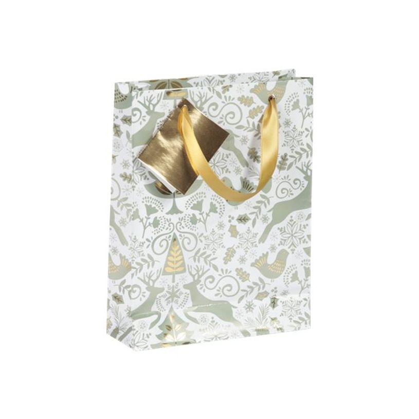 3329682128930-Clairefontaine Dans les bois - Sac cadeau medium - 17 cm x 6 cm x 22 cm - vert-P_405110242_1-0