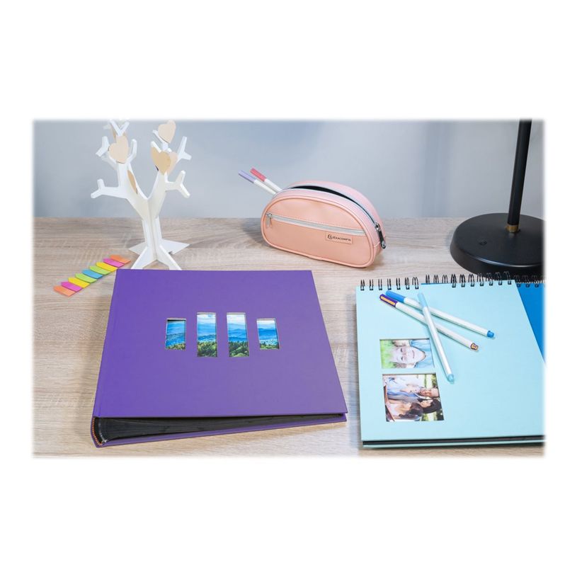 3130630160748-Exacompta Milano - Album photos 29 x 32 cm - 60 pages - violet-P_405110539_1-6