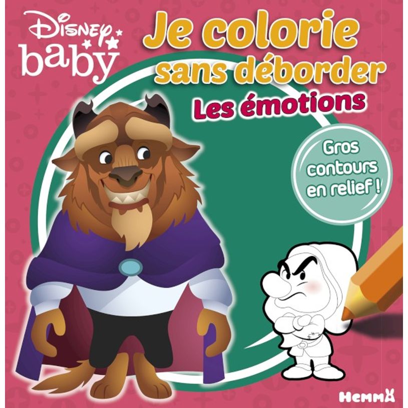 9782508045813-Disney Baby Je colorie sans déborder - Les émotions (La Bête et Grincheux)-P_405110791_1-0