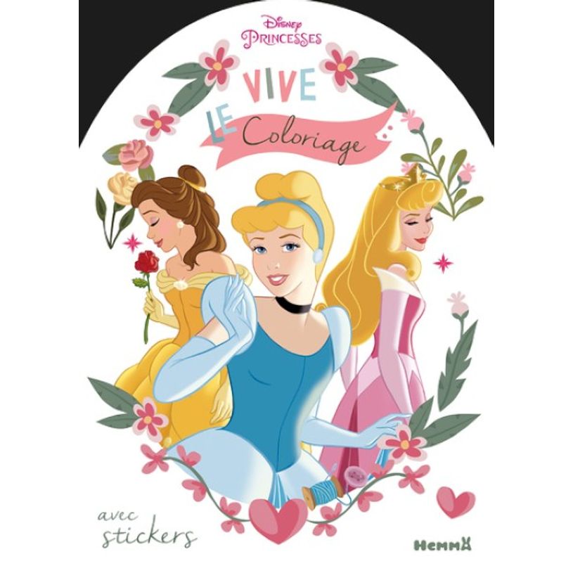 9782508043093-Disney Princesses Vive le coloriage ! Cendrillon, Belle, Aurore-P_405110811_1-0