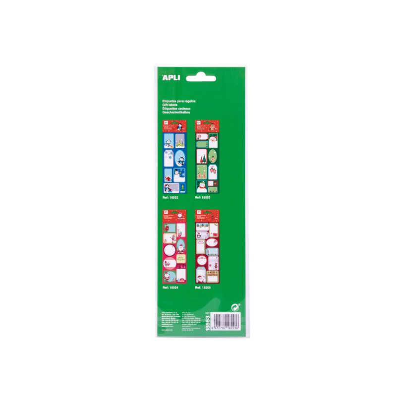 8410782185536-Apli Kids - 20 Étiquettes cadeau - Père Noël-P_405111157_2-1