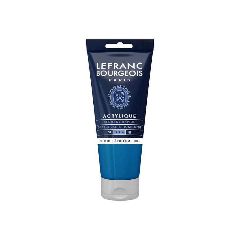 3013643003618-Lefranc Bourgeois - Peinture acrylique - bleu de Céruléum (imit.) - 80 ml-P_405111356_1-0